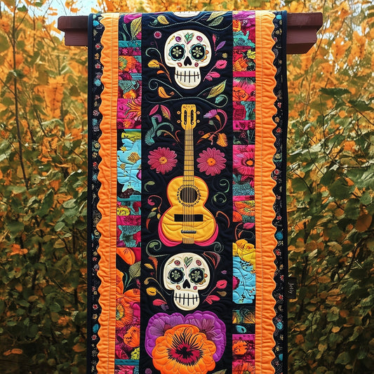 Dia De Los Muertos Spirit Quilted Table Runner NCU0PT2099