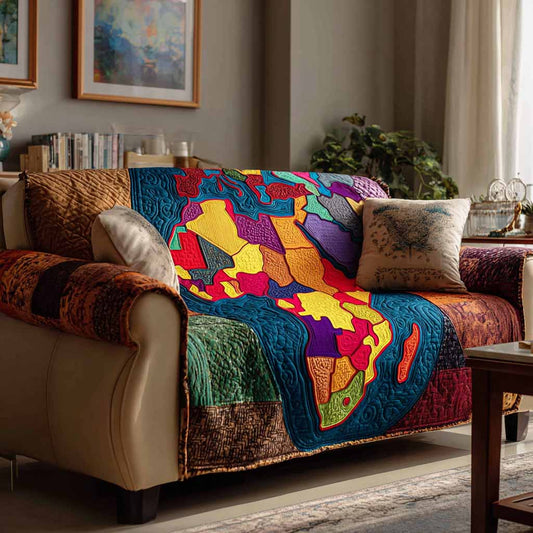 Diaspora Bloom Quilted Sofa Cover NCU0XD2286