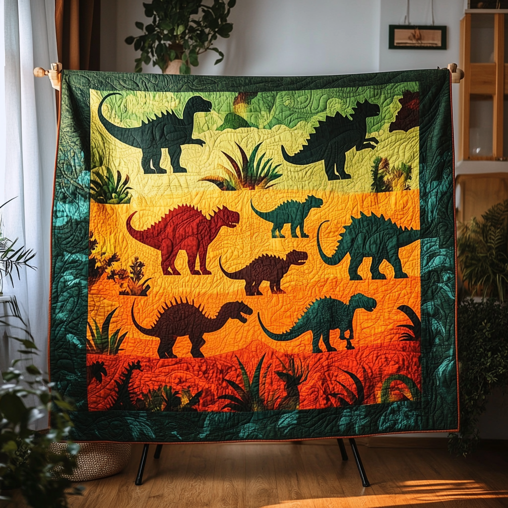Dino Kingdom Quilted Blanket NCU0VH3659