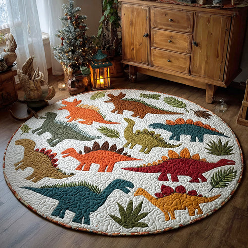 Dinosaur Quilted Round Mat NCU0PT10238