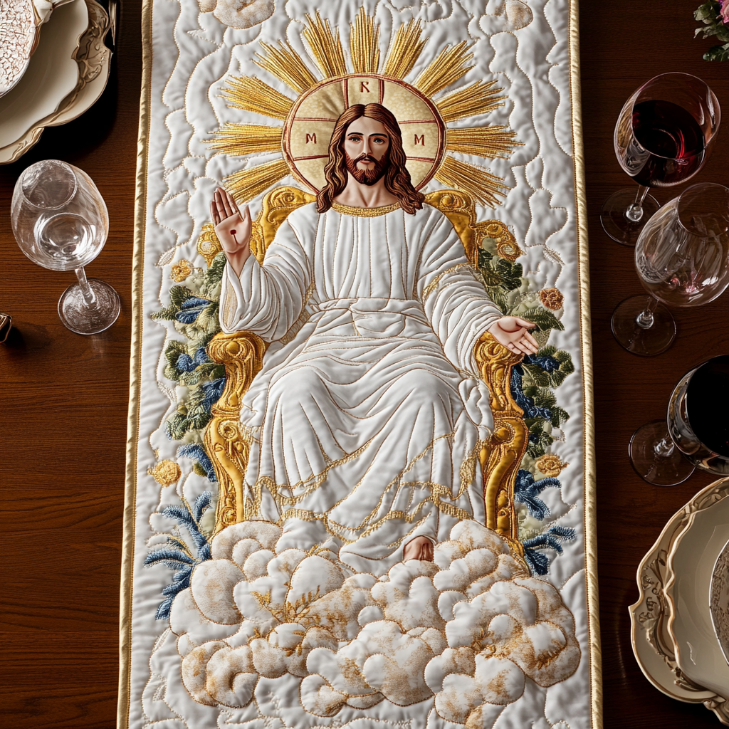 Divine Blessing Quilted Table Runner NCU0VH4937