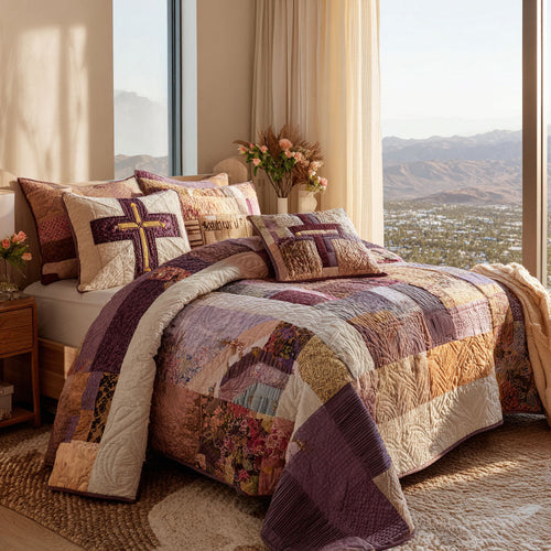 Divine Embrace 3-Piece Quilted Bedding Set NCU0PT7511