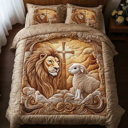 Divine Grace 3-Piece Quilted Bedding Set NCU0NT4678