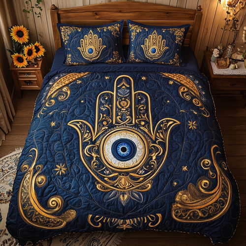 Divine Guard 3-Piece Quilted Bedding Set NCU0VL1716