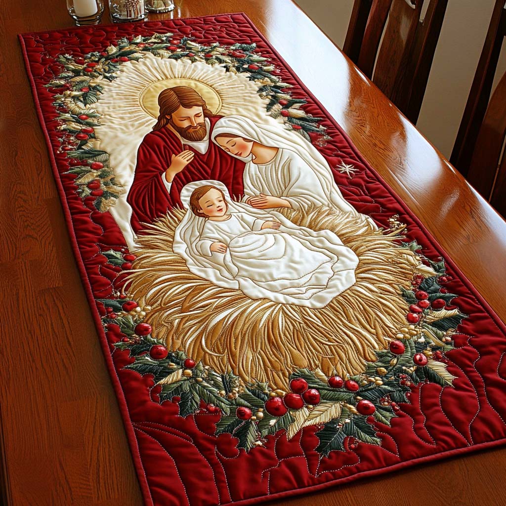 Divine Light Quilted Table Runner NCU0NT10487