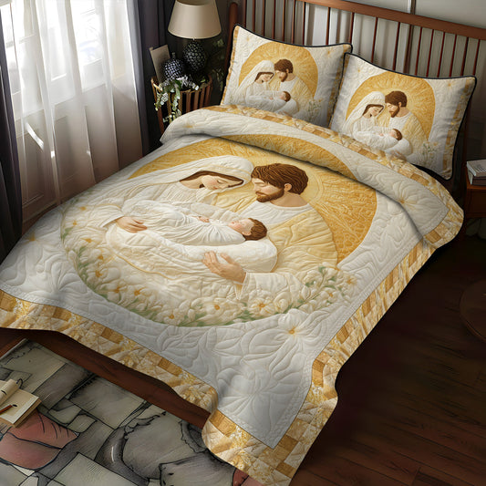 Divine Nativity 3-Piece Quilted Bedding Set NCU0TL1745