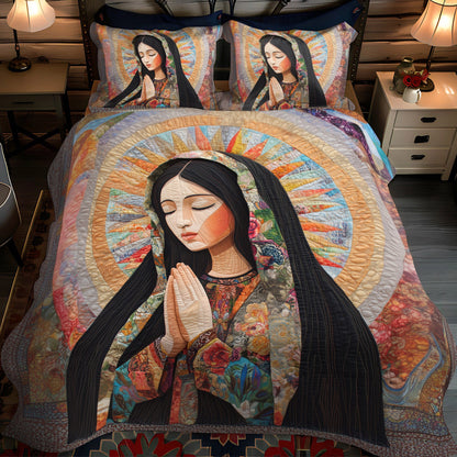 Divine Radiance 3-Piece Quilted Bedding Set NCU0PT2524