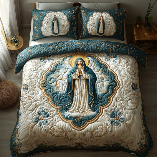 Divine Starry Grace 3-Piece Quilted Bedding Set NCU0PT2532