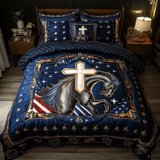 Divine Strength 3-Piece Quilted Bedding Set NCU0DK8113