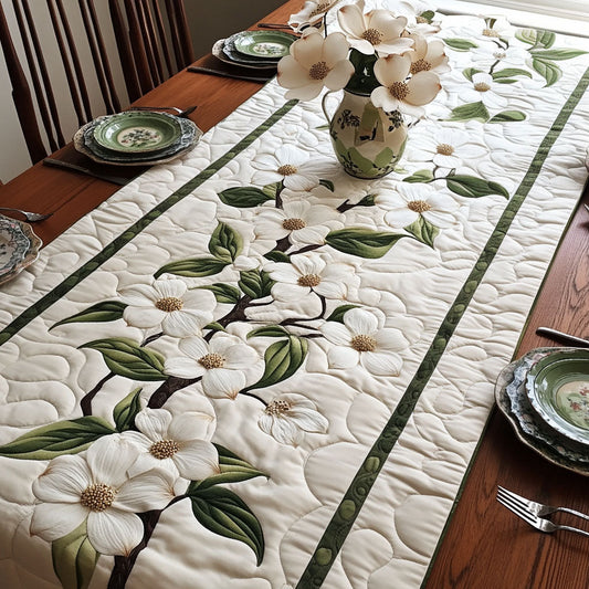 Dogwood Breeze Quilted Table Runner NCU0PT6606