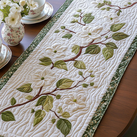 Dogwood Glow Quilted Table Runner NCU0PT6607