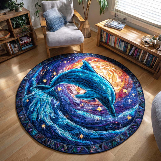Dolphin Bay Quilted Round Mat NCU0TD277