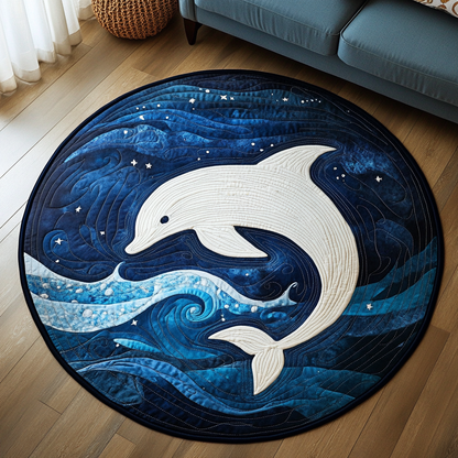 Dolphin Dance Quilted Round Mat NCU0DK6980