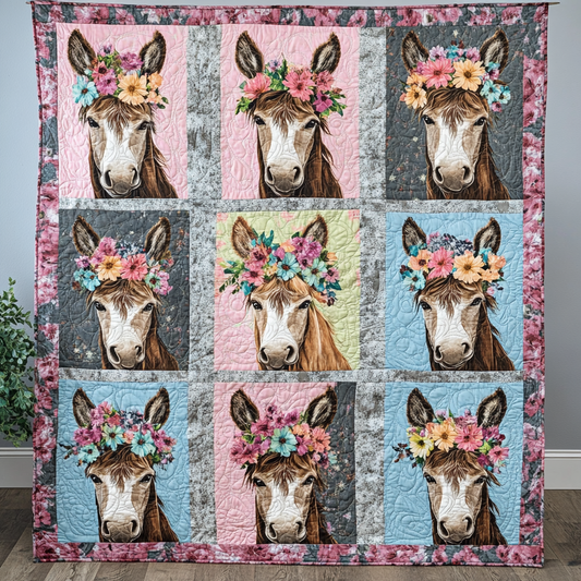 Donkey Dolly The Mule Quilted Blanket NCU0PD664