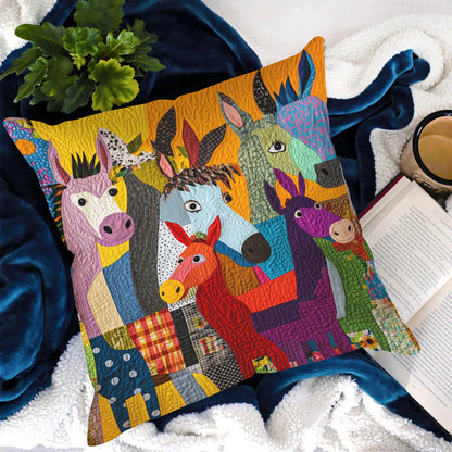 Donkey Delight Quilted Pillow Case NCU0PT898