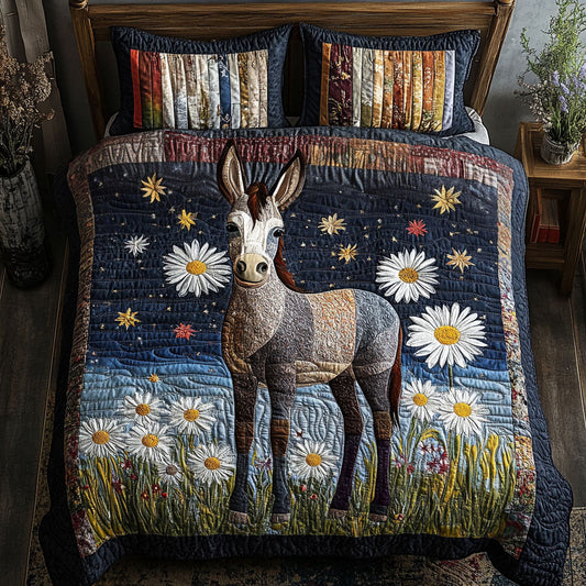Donkey of Justice 3-Piece Quilted Bedding Set NCU0PT7640