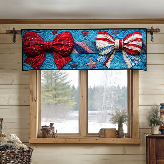 Double Bows Quilted Valance NCU0NT8189