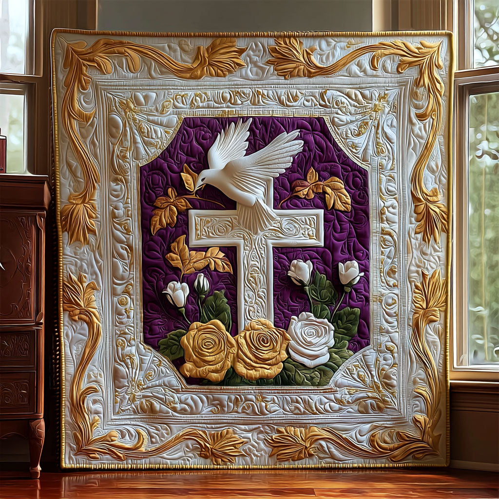 Dove of Hope Quilted Blanket NCU0PT7629