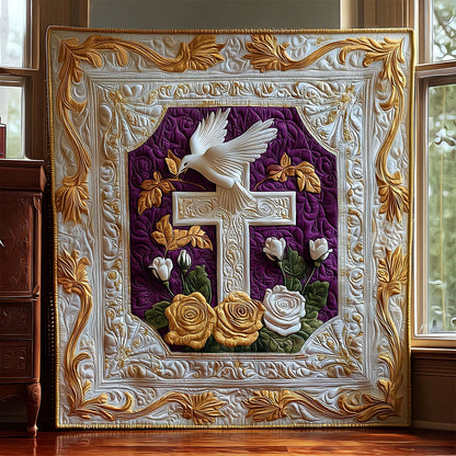 Dove of Hope Quilted Blanket NCU0PT7629