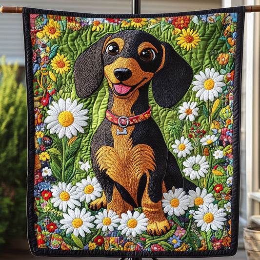 Doxie Delight Quilted Blanket NCU0PT6304