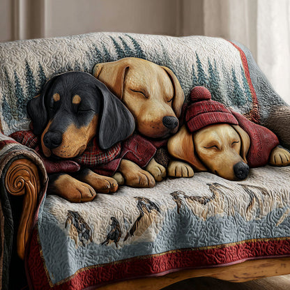 Doxie Dreams Quilted Sofa Cover NCU0PT10101