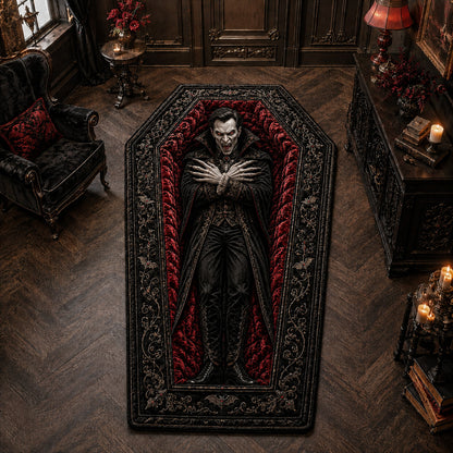 Dracula Coffin Lair Custom Shape Area Rug NCU0HH2129