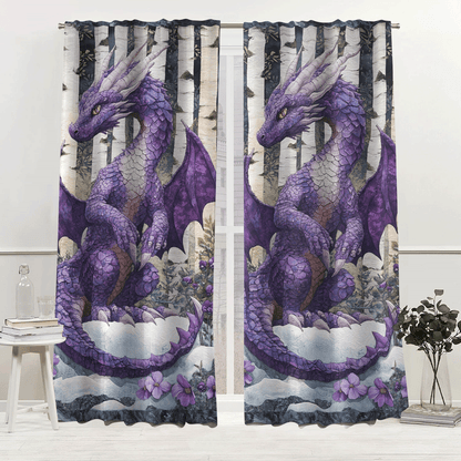 Dragon Charm Quilted Curtains NCU0DV2806