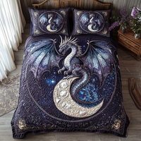 Dragon Crescent 3-Piece Quilted Bedding Set NCU0DV6029