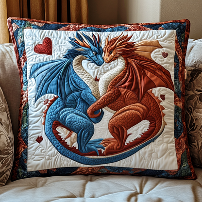 Dragon Embrace Quilted Pillow Case NCU0NT2822