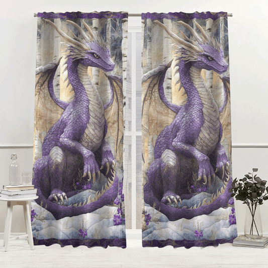 Dragon Forest Quilted Curtains NCU0DV2805