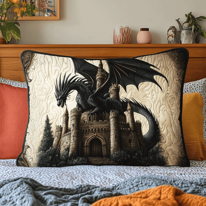 Dragon Fortress Quilted Bedding Pillow Case NCU0DV2779