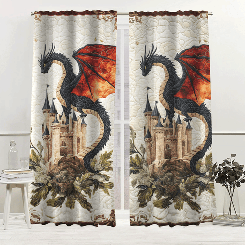 Dragon Fortress Quilted Curtains NCU0DV2802