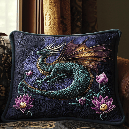 Dragon Realm Quilted Bedding Pillow Case NCU0DV6469