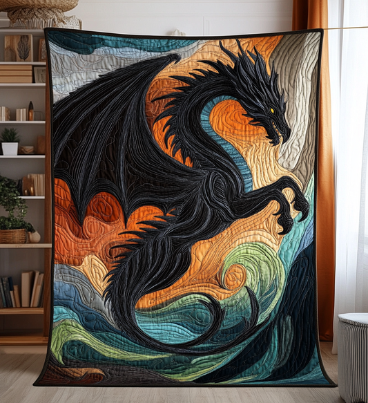 Dragon Spirit Quilted Blanket NCU0DV529