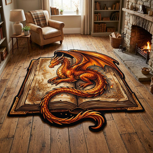 Dragon Archive Custom Shape Area Rug NCU0TD2649