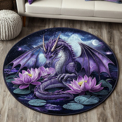 Dragon Bloom Quilted Round Mat NCU0DV6447