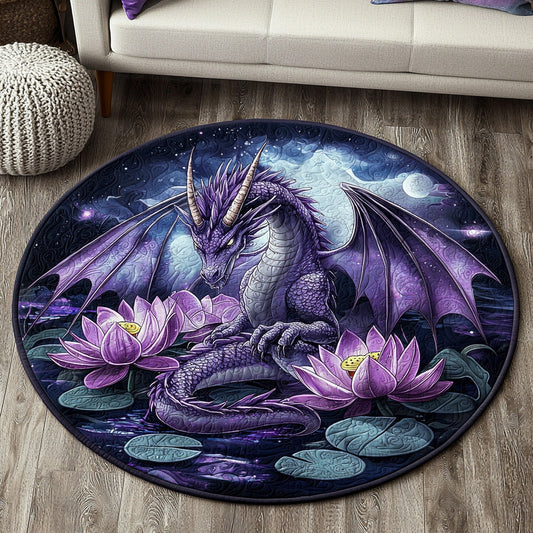 Dragon Bloom Quilted Round Mat NCU0DV6447