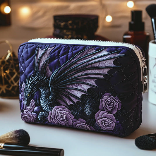 Dragon Blossom Quilted Makeup Bag NCU0DV7744