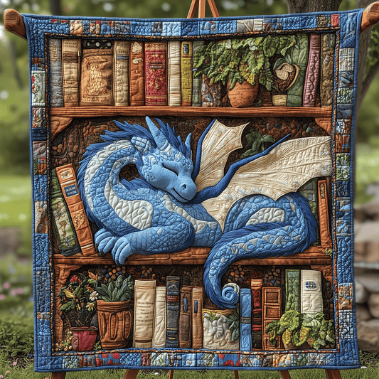 Dragon Bookish Snooze Quilted Blanket NCU0TH2503