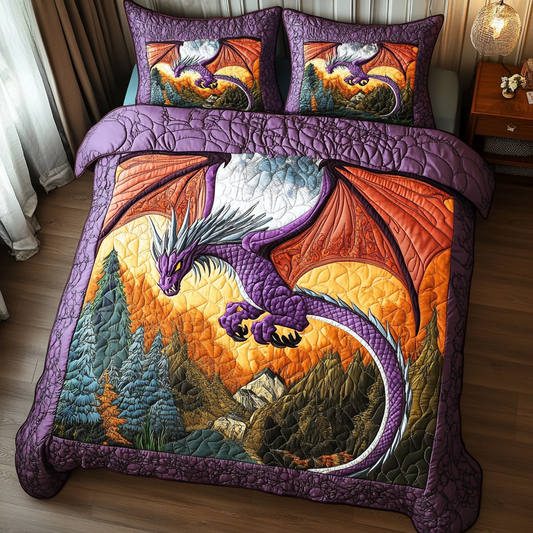 Dragon Brave 3-Piece Quilted Bedding Set NCU0DV6073