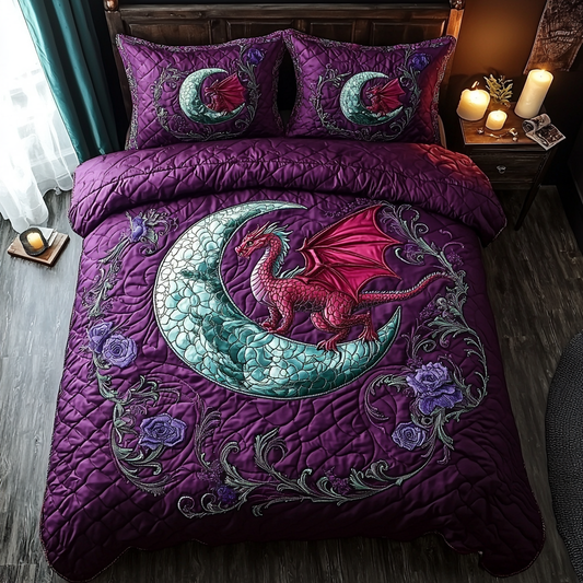 Dragon Dream 3-Piece Quilted Bedding Set NCU0DV6218