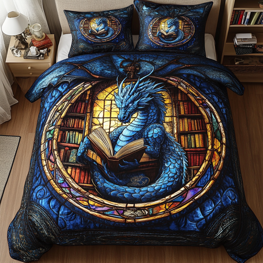 Dragon Fire 3-Piece Quilted Bedding Set NCU0DK8038