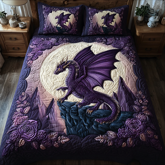 Dragon Fire 3-Piece Quilted Bedding Set NCU0DK8201