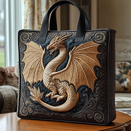 Dragon Fire Quilted Tote Bag NCU0DV6812
