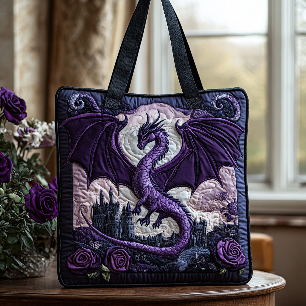 Dragon Flame Quilted Tote Bag NCU0DV6806