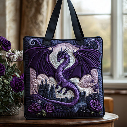 Dragon Flame Quilted Tote Bag NCU0DV6806