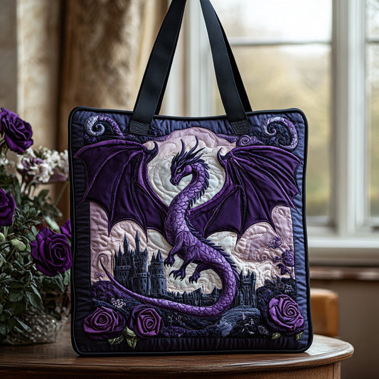 Dragon Flame Quilted Tote Bag NCU0DV6806