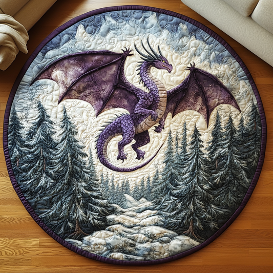 Dragon Forest Quilted Round Mat NCU0DV6115