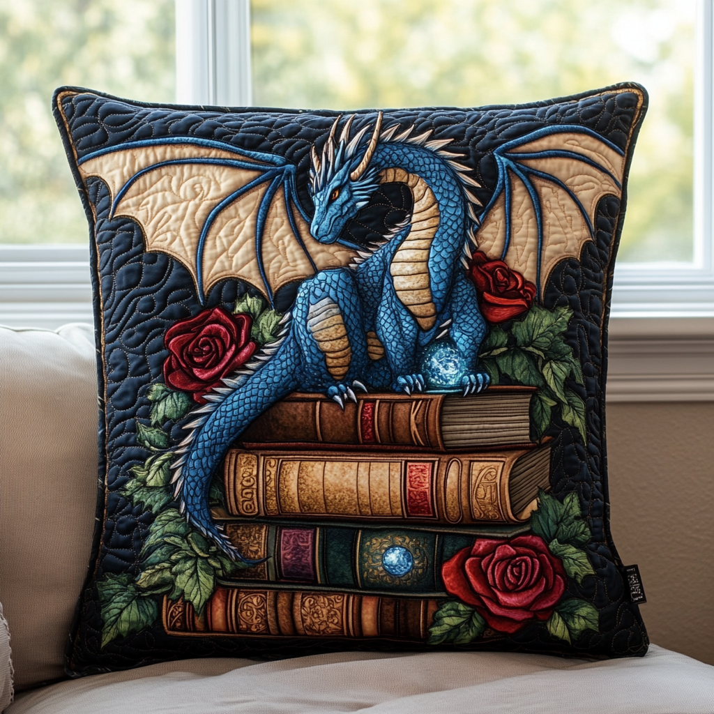 Dragon Fury Quilted Pillow Case NCU0DK8335
