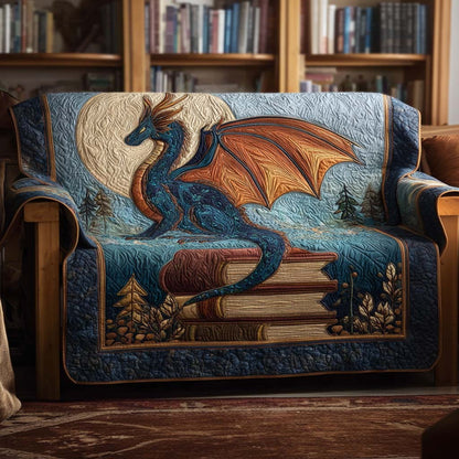 Dragon Gold Hoard Quilted Sofa Cover NCU0NT11176